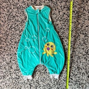 Toddler sleep suit. Soft fleece. Full zipper.